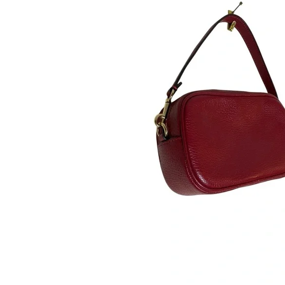 Coach Cherry Red Leather Wristlet - Picture 3 of 7